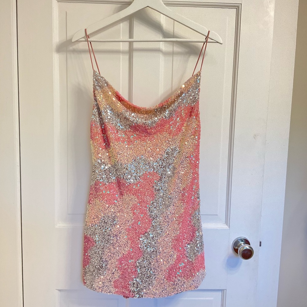 Sequin Hello Molly Mini Dress